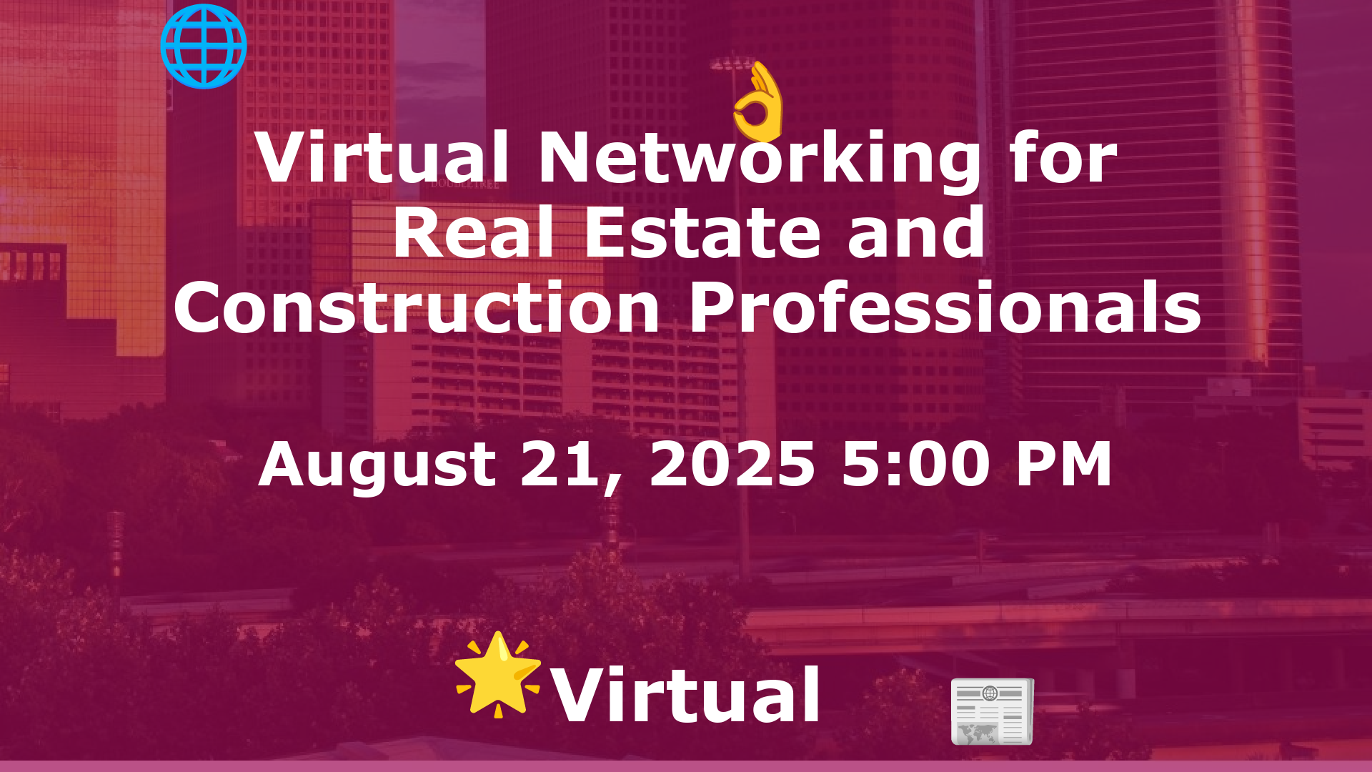 Virtual Networking for Real Estate and Construction Professionals event image